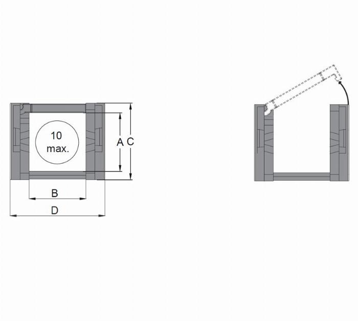 Energiekette CK 15 Breite 15mm, 1 Beutel (40 Glieder - Länge 1m)