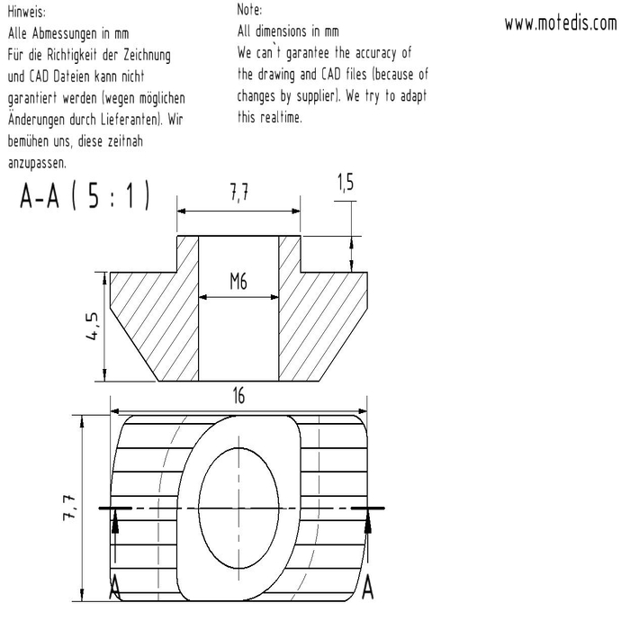 Kalapácsanya B-Tipus nút 8 [M6]